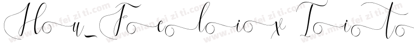 Hu_Felix Titling Reg字体转换